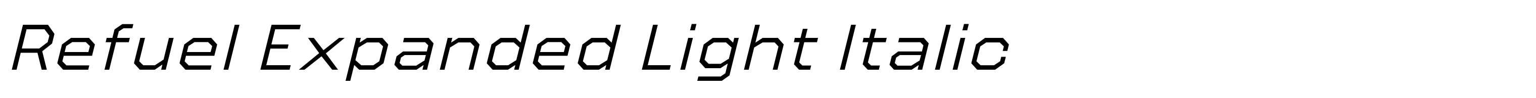 Refuel Expanded Light Italic